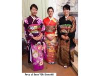 Le modelle della vestizione del kimono